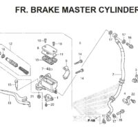 F-5 FR. Brake Master Cylinder