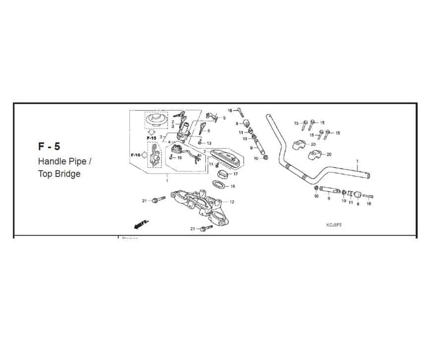 F-5 HANDLE PIPE TOP BRIDGE