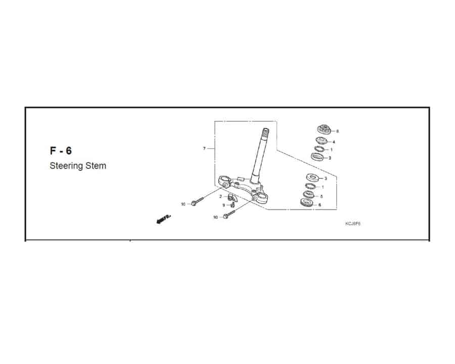 F-6 STEERING STEM