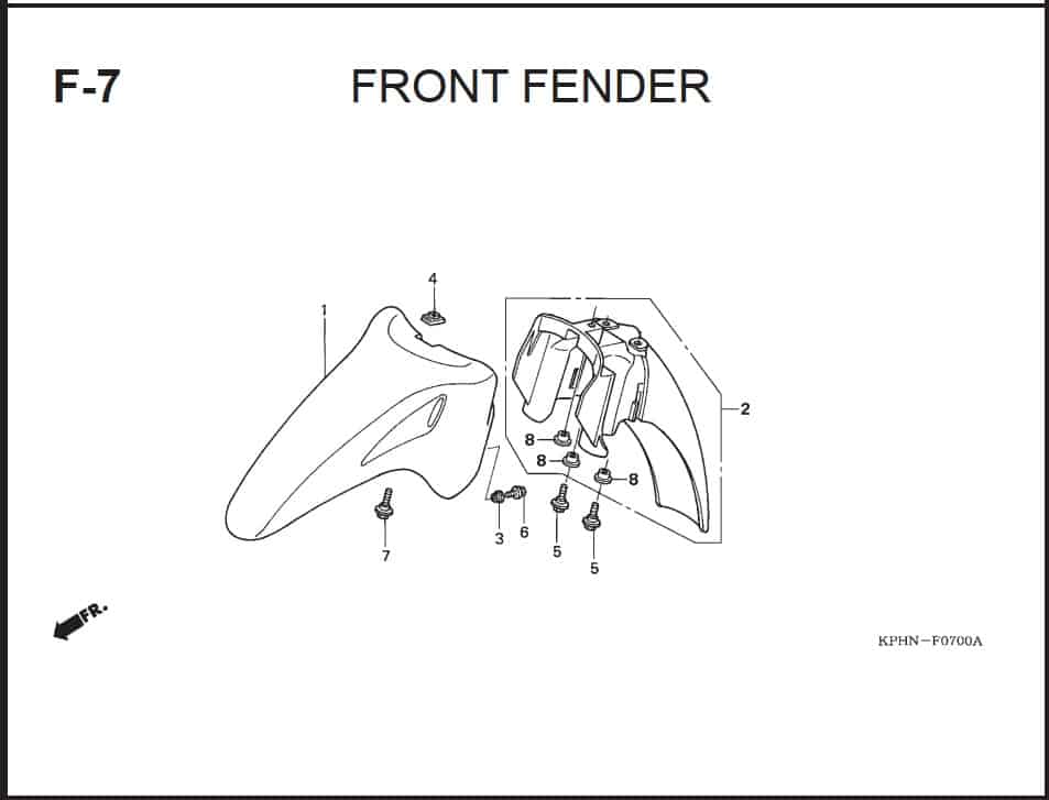 F-7 Front Fender