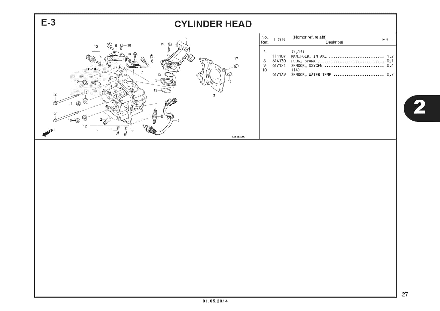 E-3 Cylinder Head