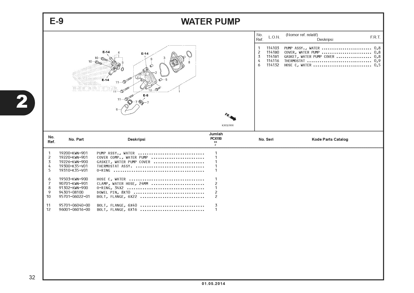 E-9 Water Pump