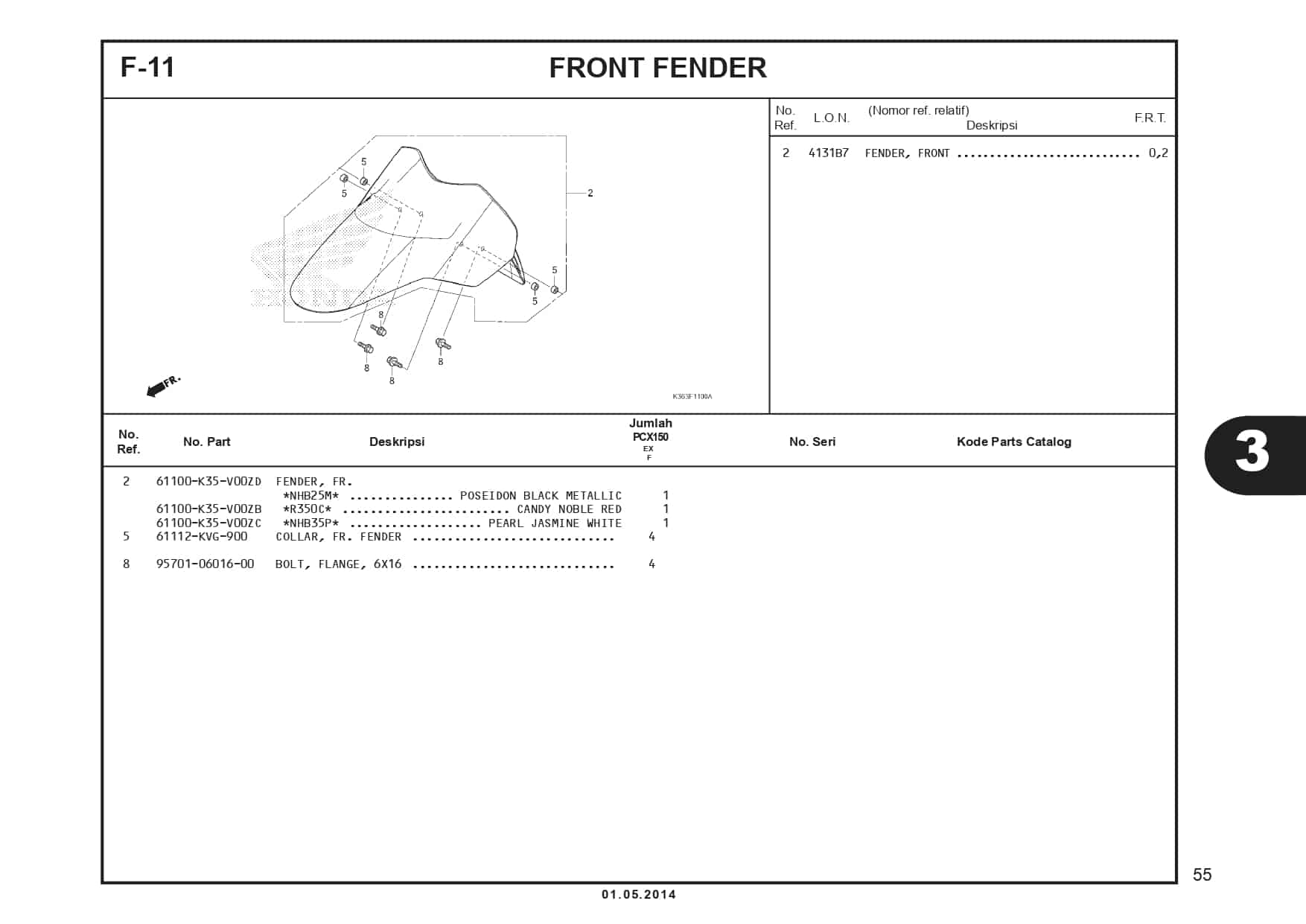 F-11 Front Fender 