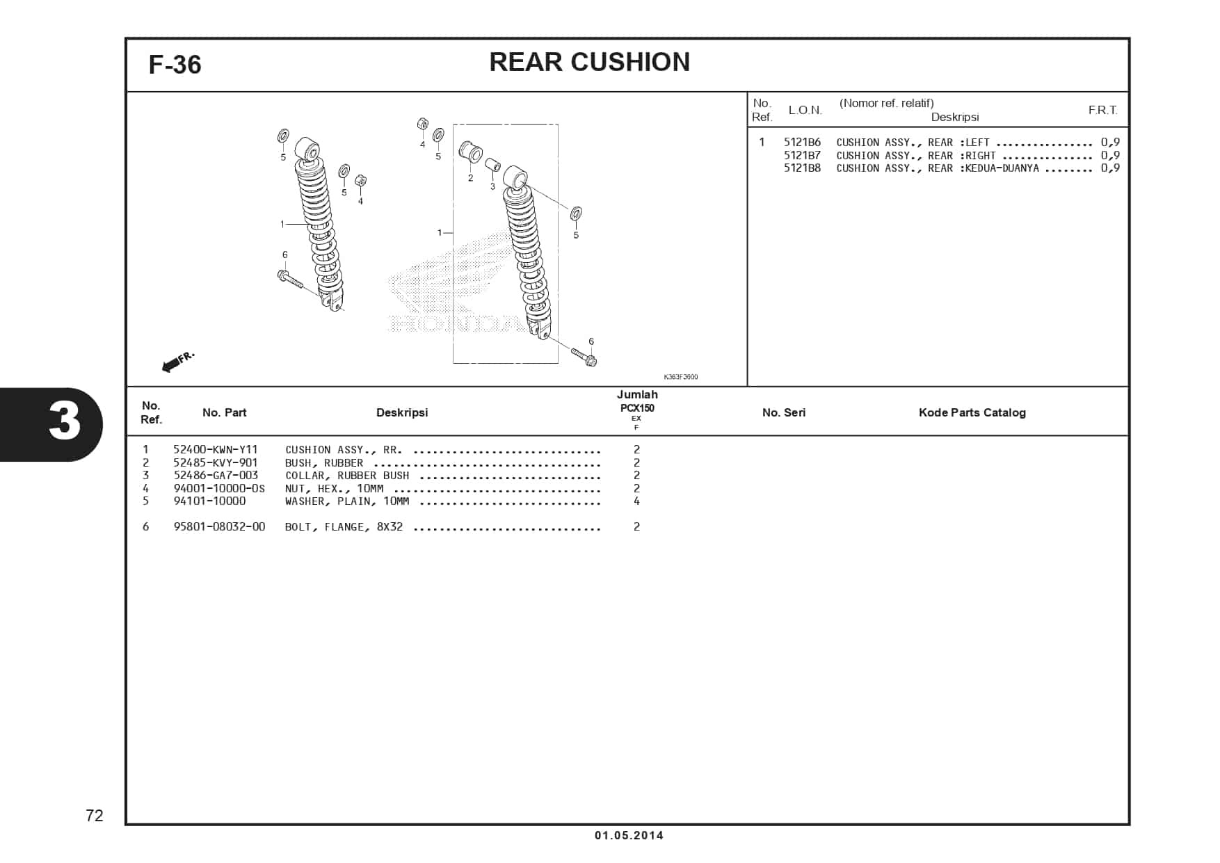 F-36 Rear Cushion