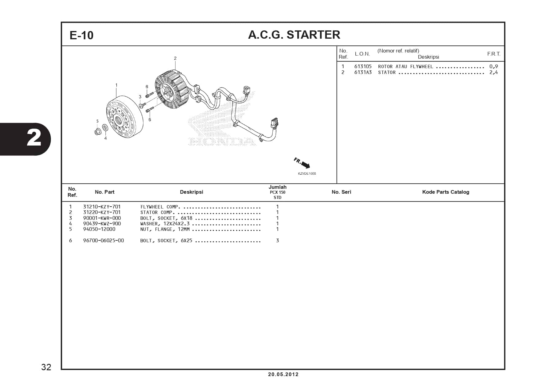 E-10 A.C.G Starter