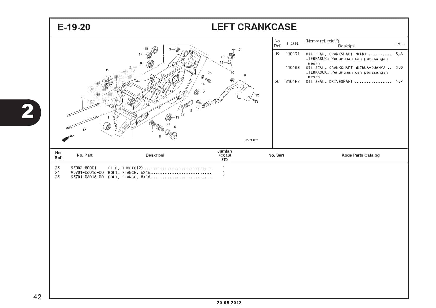 E-19-20 Left CrankCase