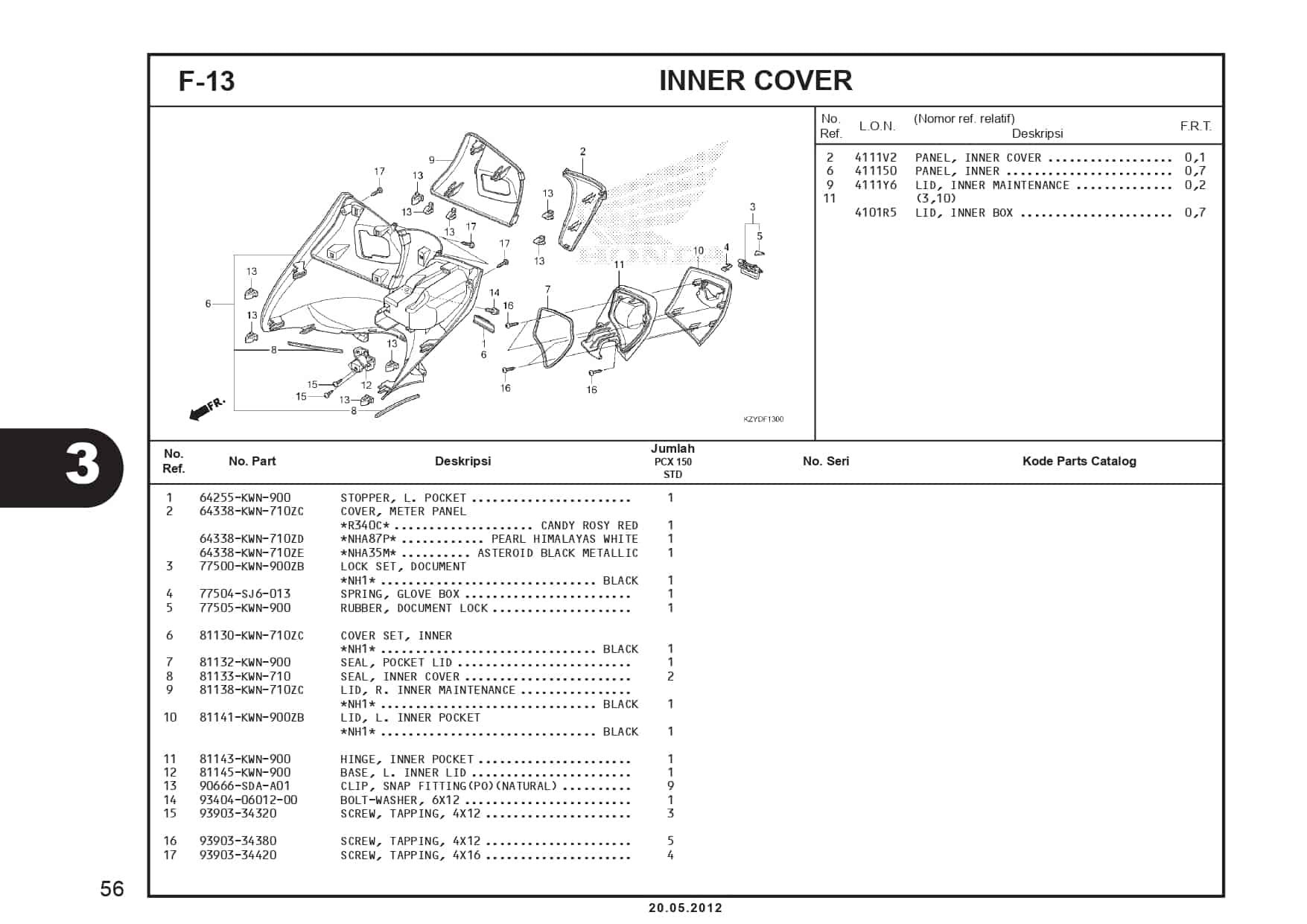 F-13 Inner Cover