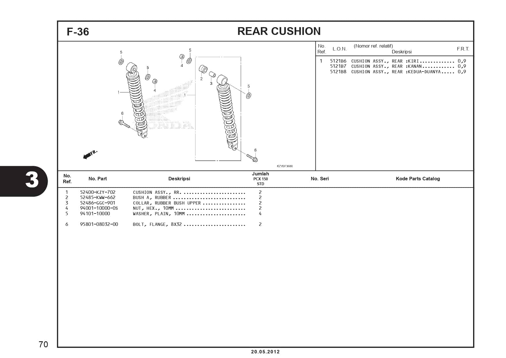 F-36 Rear Cushion