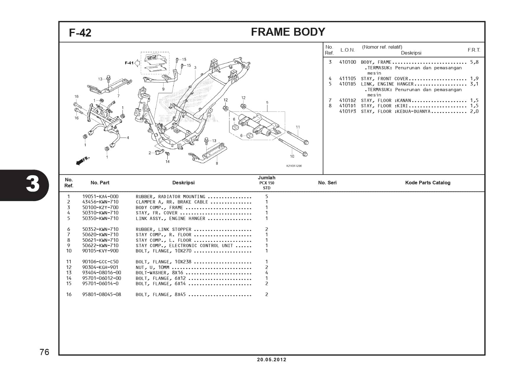 F-42 Frame Body