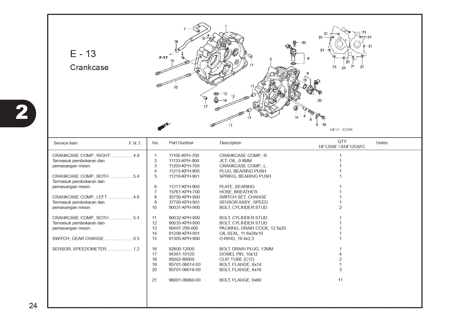 E-13 CrankCase 