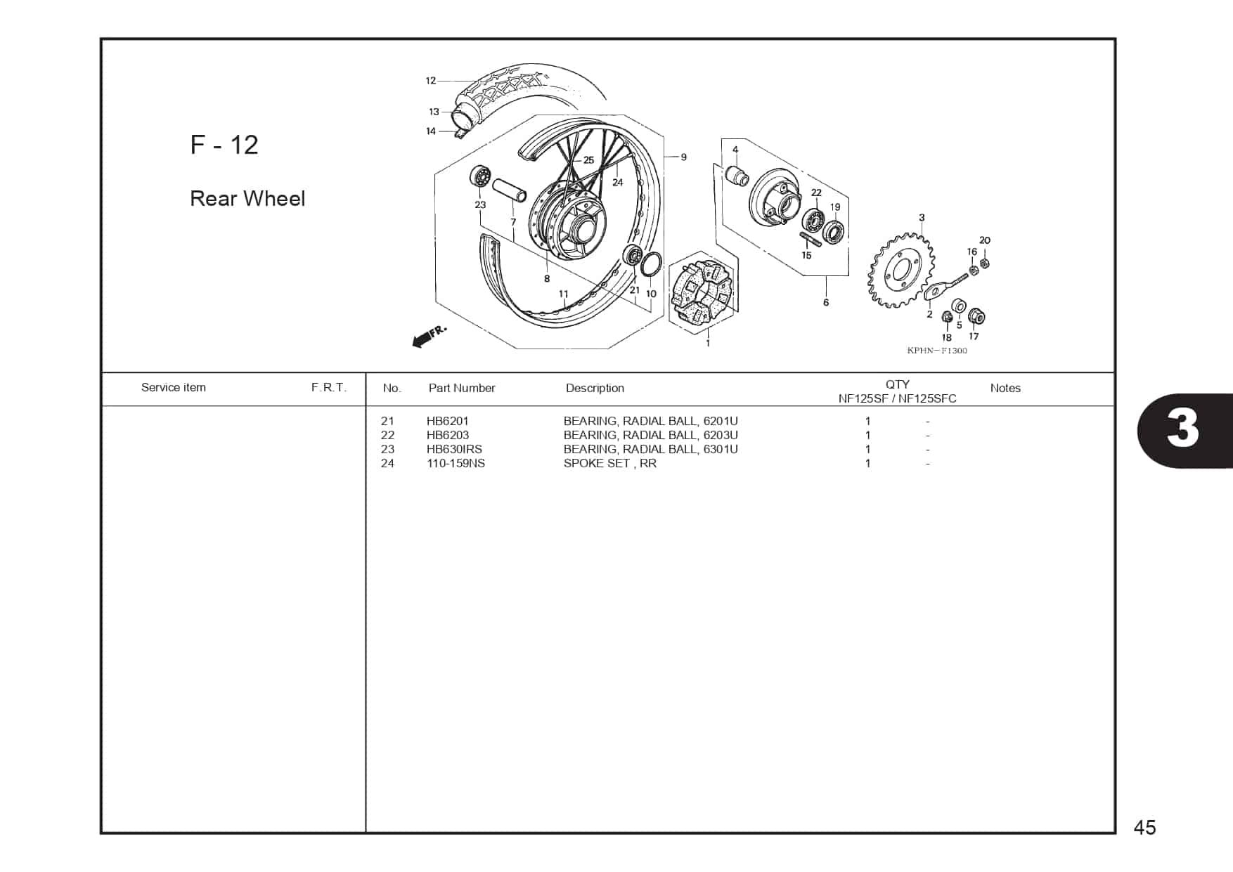 F-12 Rear Wheel 