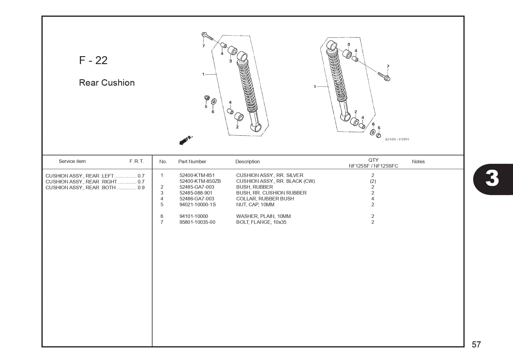 F-22 Rear Cushion