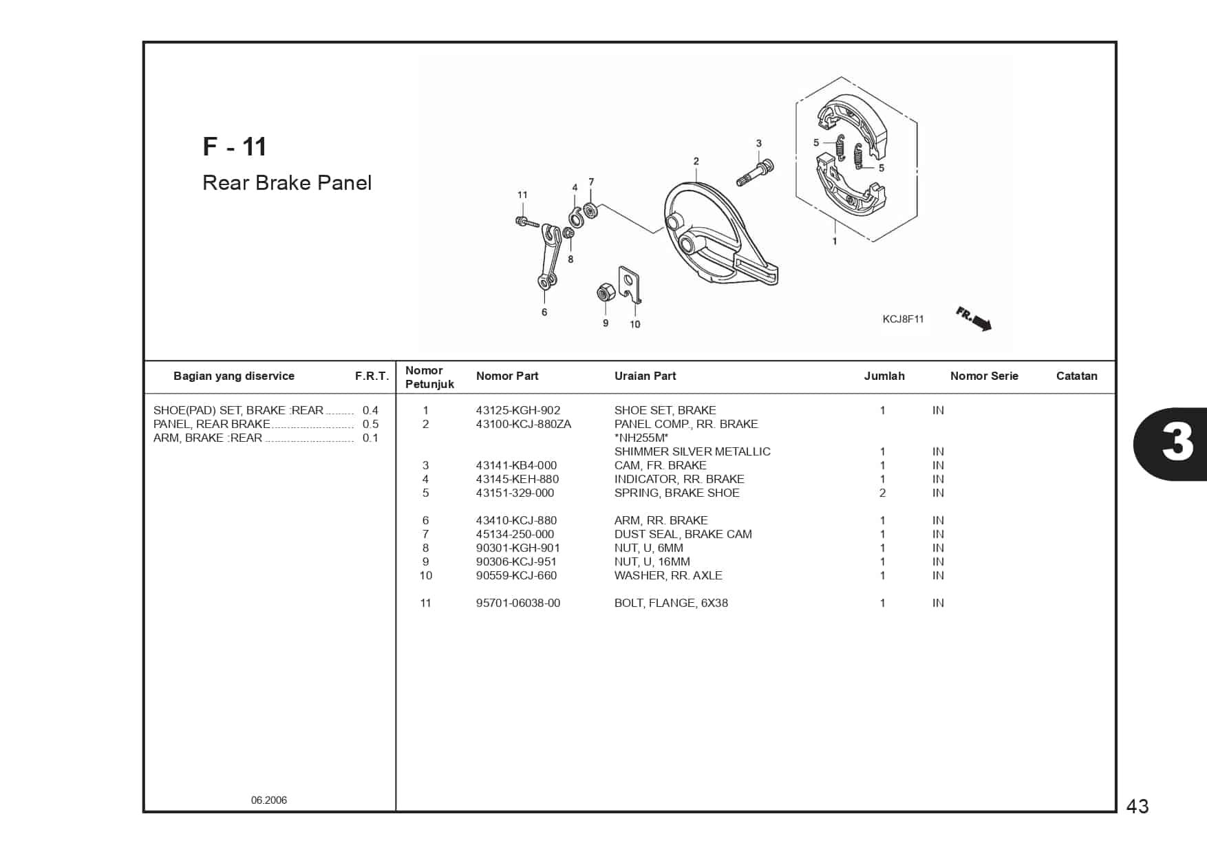 Rear Brake Panel