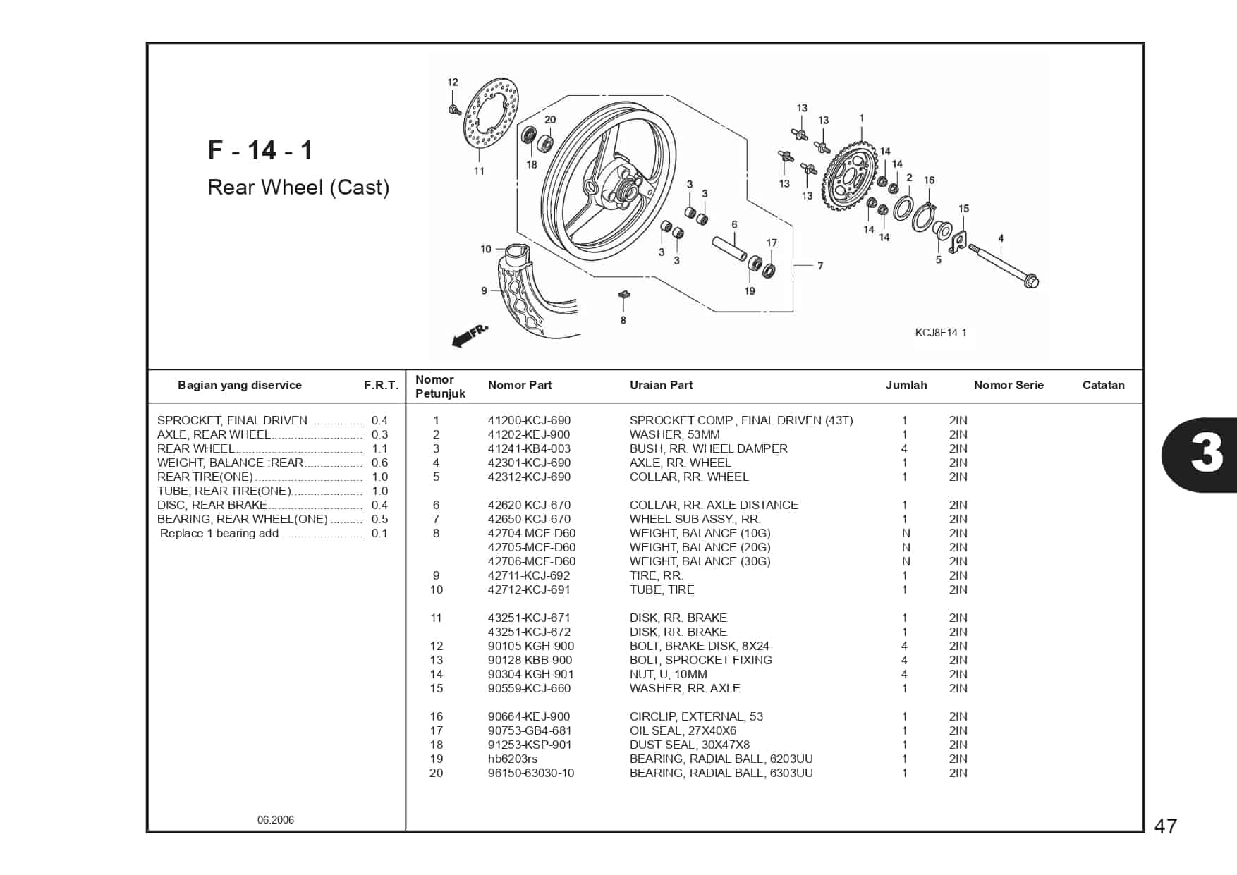 Rear Wheel (Cast)