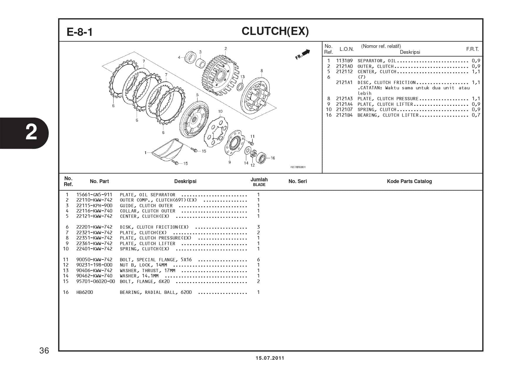 E-8-1 CLUTCH(EX)