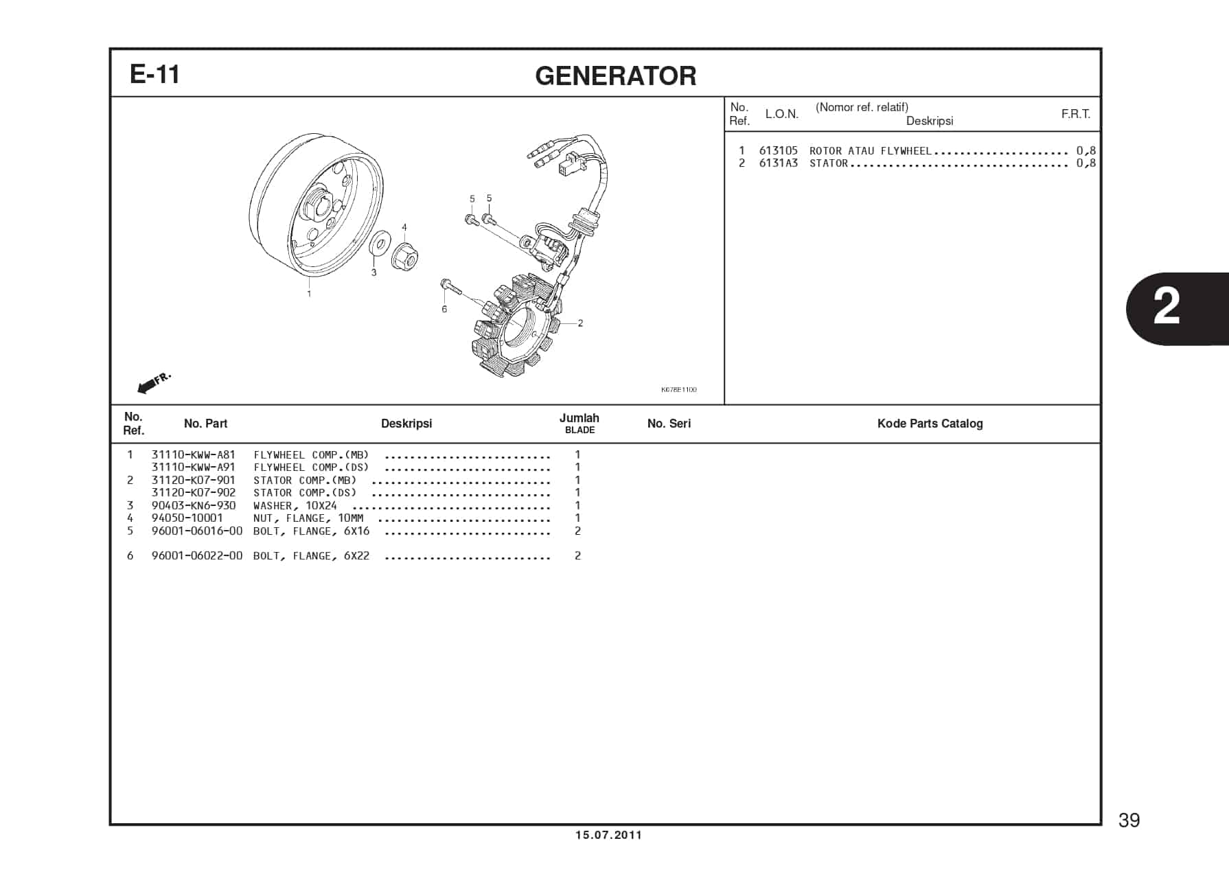 E-11 GENERATOR