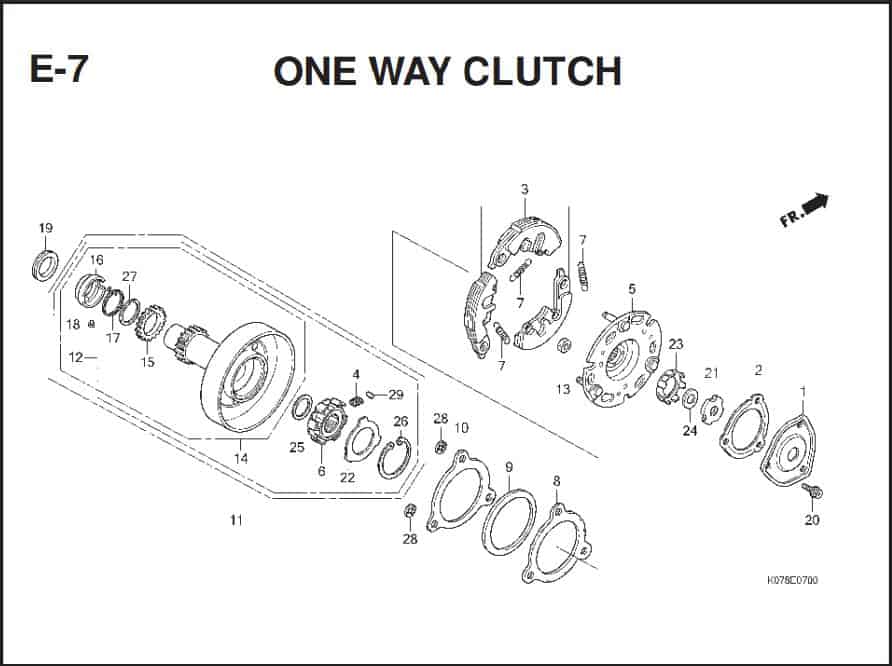 e-7 One Way Clutch