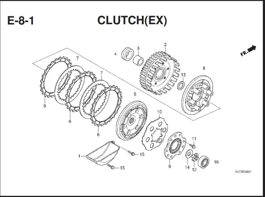 e-8-1 clucth(ex)