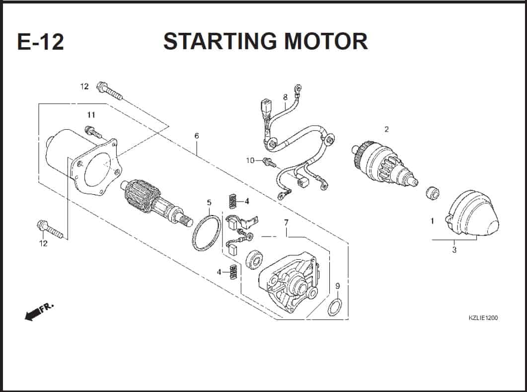 E-12 STARTING MOTOR