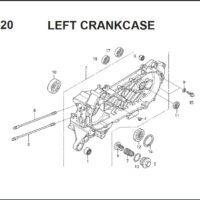 E-19-20 Left Crankcase – Katalog Suku Cadang Honda Spacy