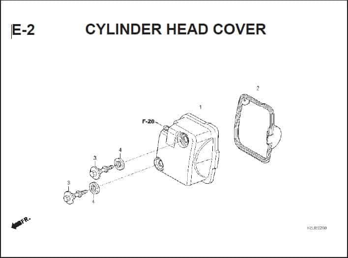 E-2 CYLINDER HEAD COVER