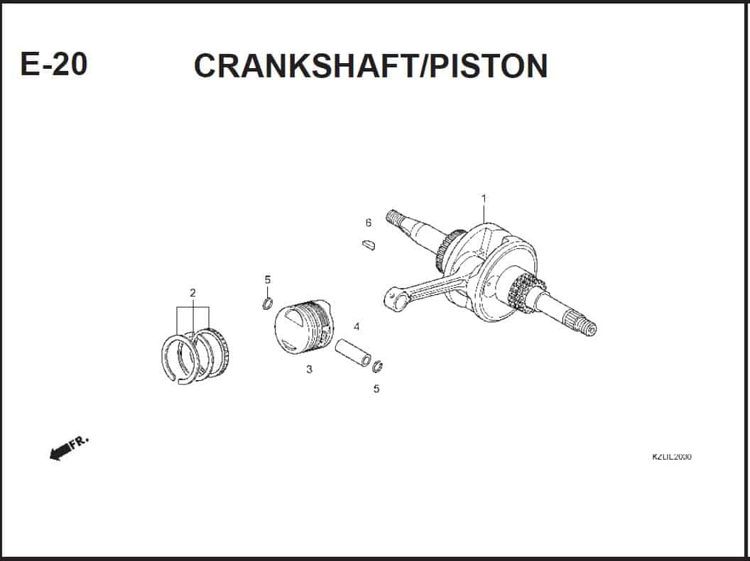 E-20 CRANKSHAFT/PISTON