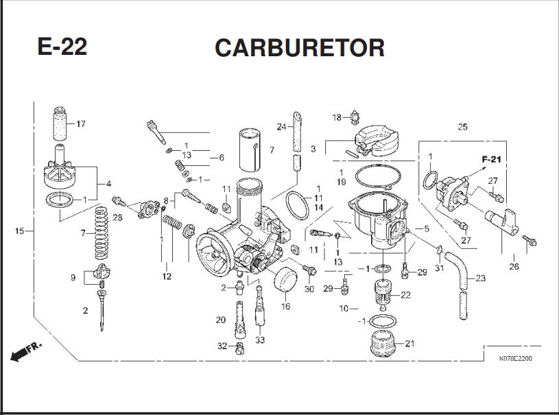 E-22 CARBURETOR