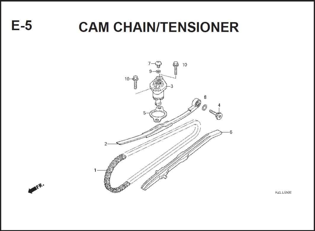 E-5 CAM CHAIN/TENSIONER