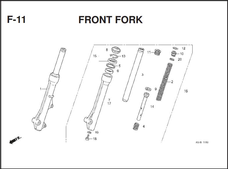 F-11 FRONT FORK