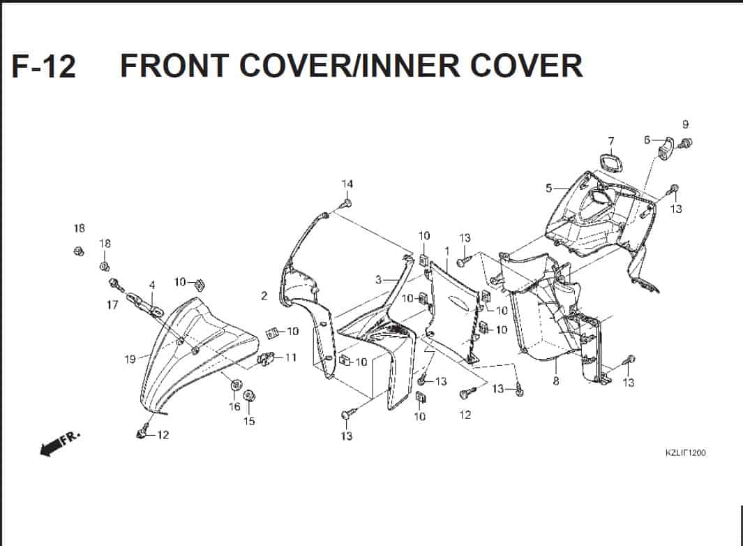 F-12 FRONT COVER/INNER COVER