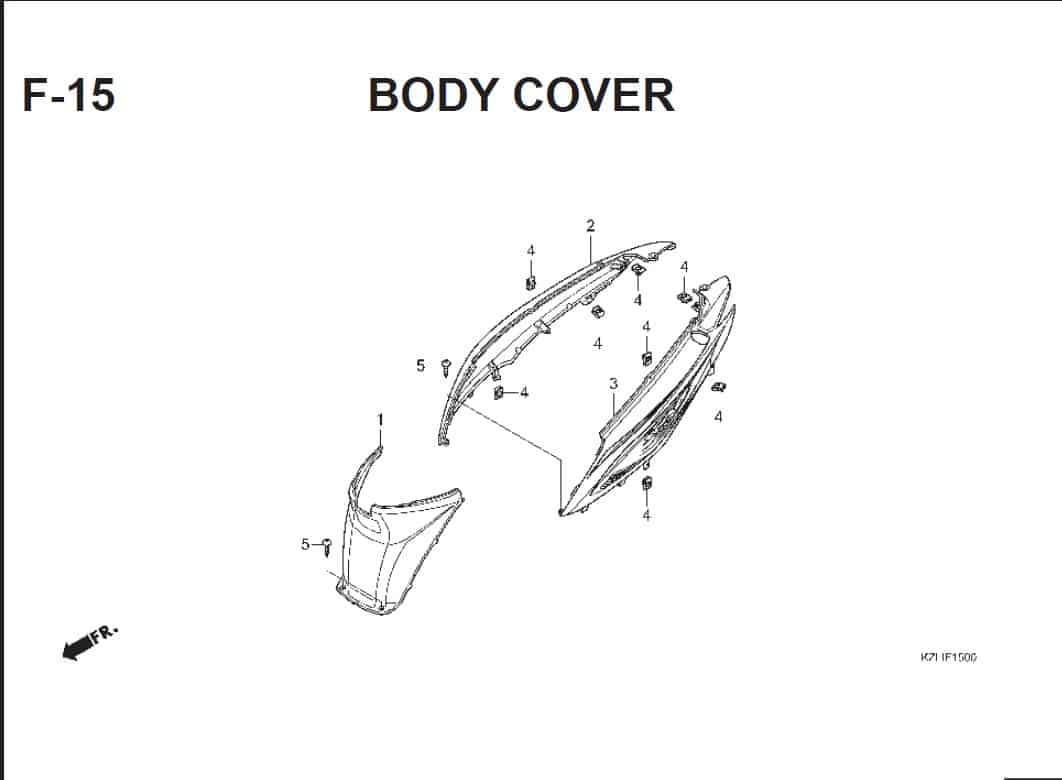 F-15 Body Cover – Katalog Suku Cadang Honda Spacy