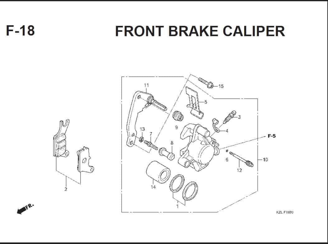 F-18 FRONT BRAKE CALIPER