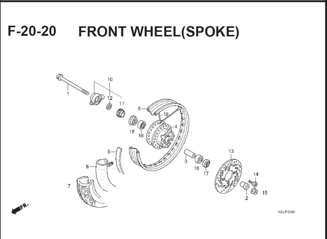 F-20-20 Front Wheel(SPOKE) – Katalog Suku Cadang Honda Spacy