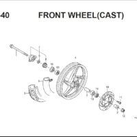 F-20-40 FRONT WHEEL(CAST)
