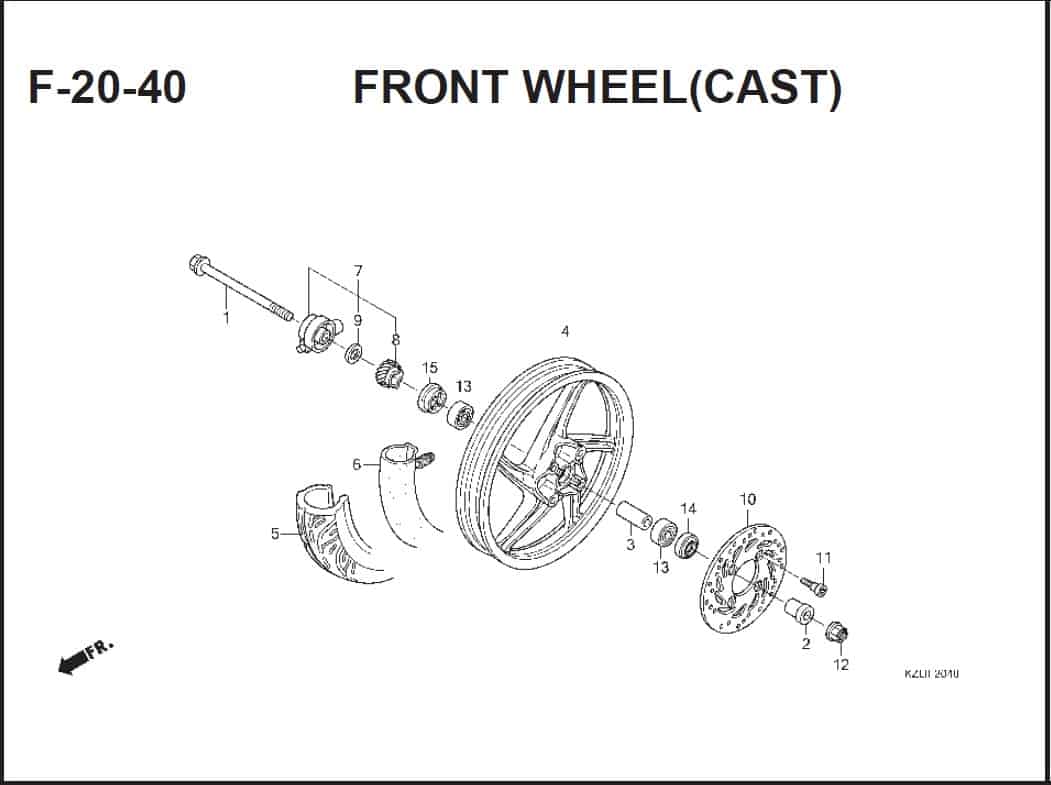 F-20-40 FRONT WHEEL(CAST)