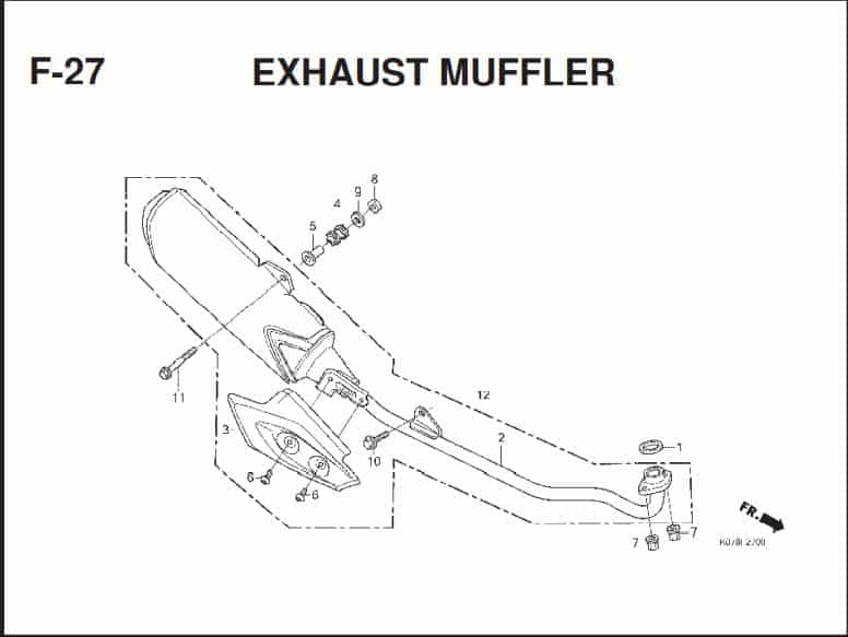 F-27 EXHAUST MUFFLER