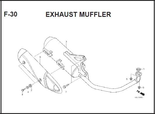 F-30 EXHAUST MUFFLER