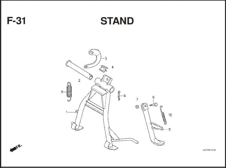 F-31 Stand – Katalog Suku Cadang Honda Blade 110