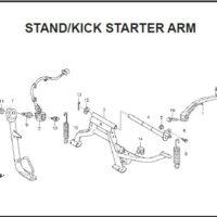 F-35 STAND/KICK STARTER ARM