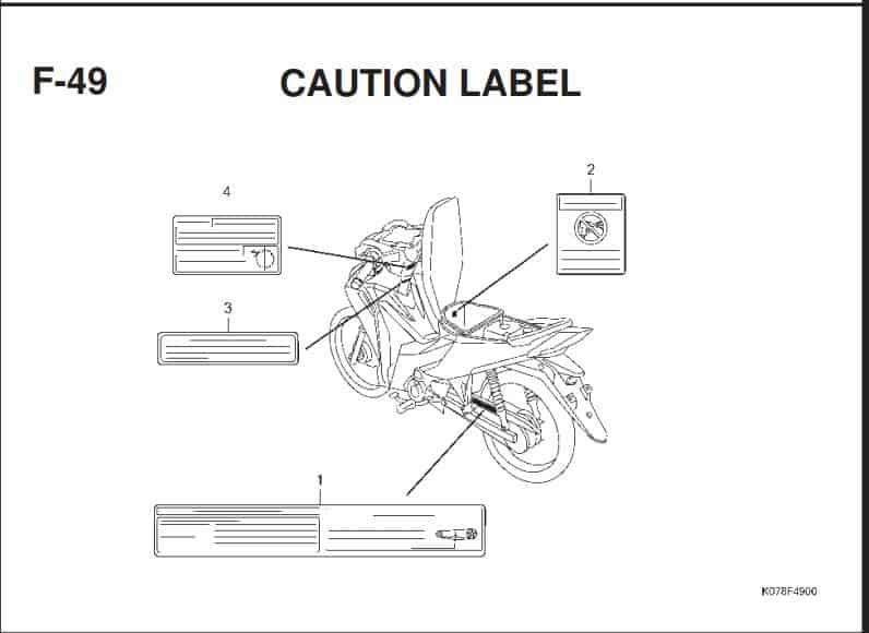 F-49 CAUTION LABEL