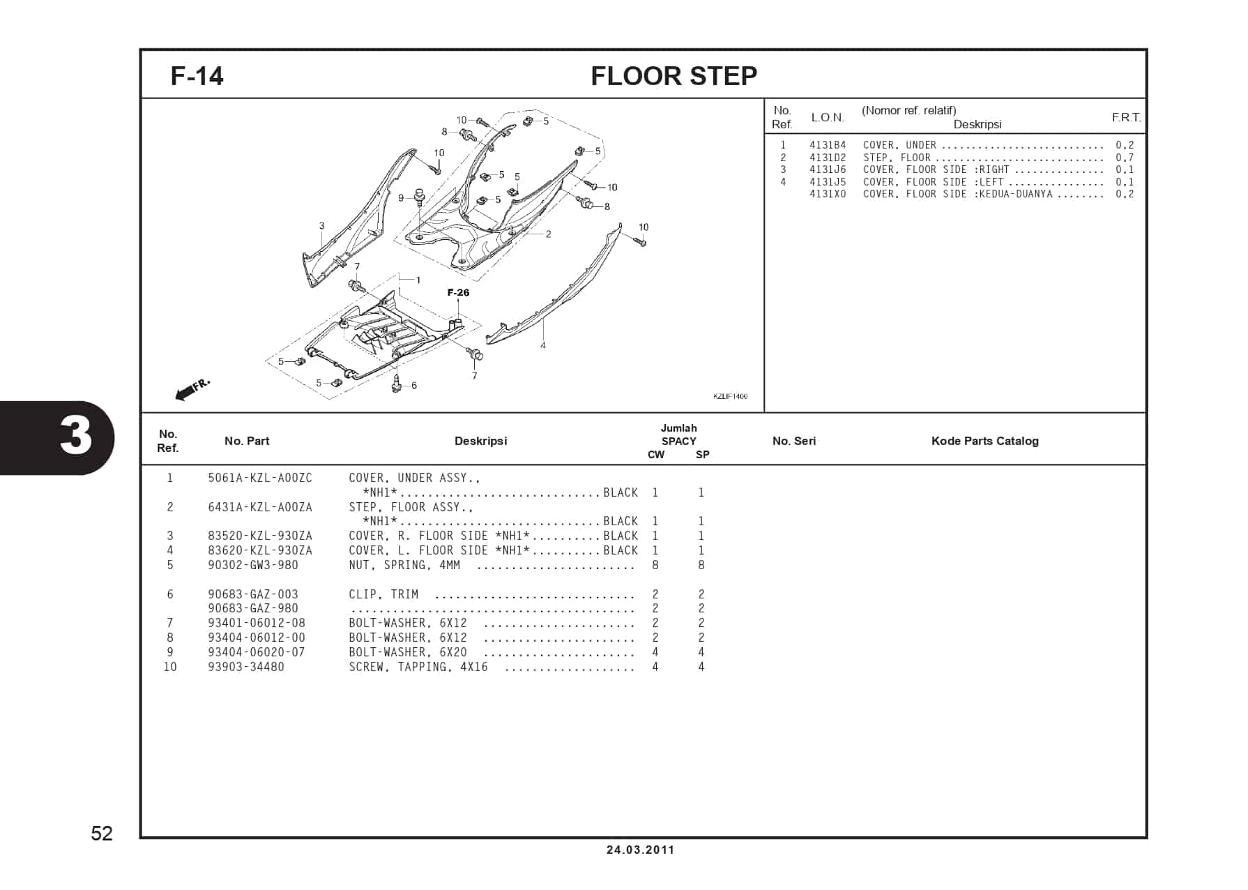 F-14 FLOOR STEP