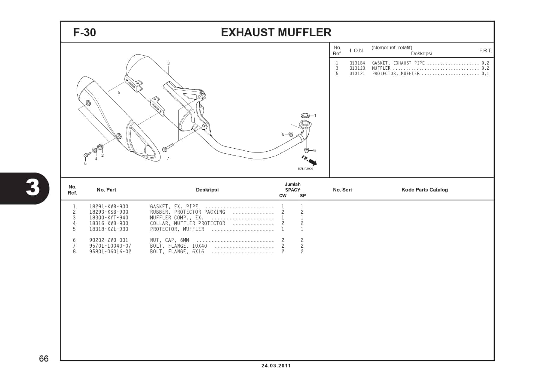 F-30 EXHAUST MUFFLER