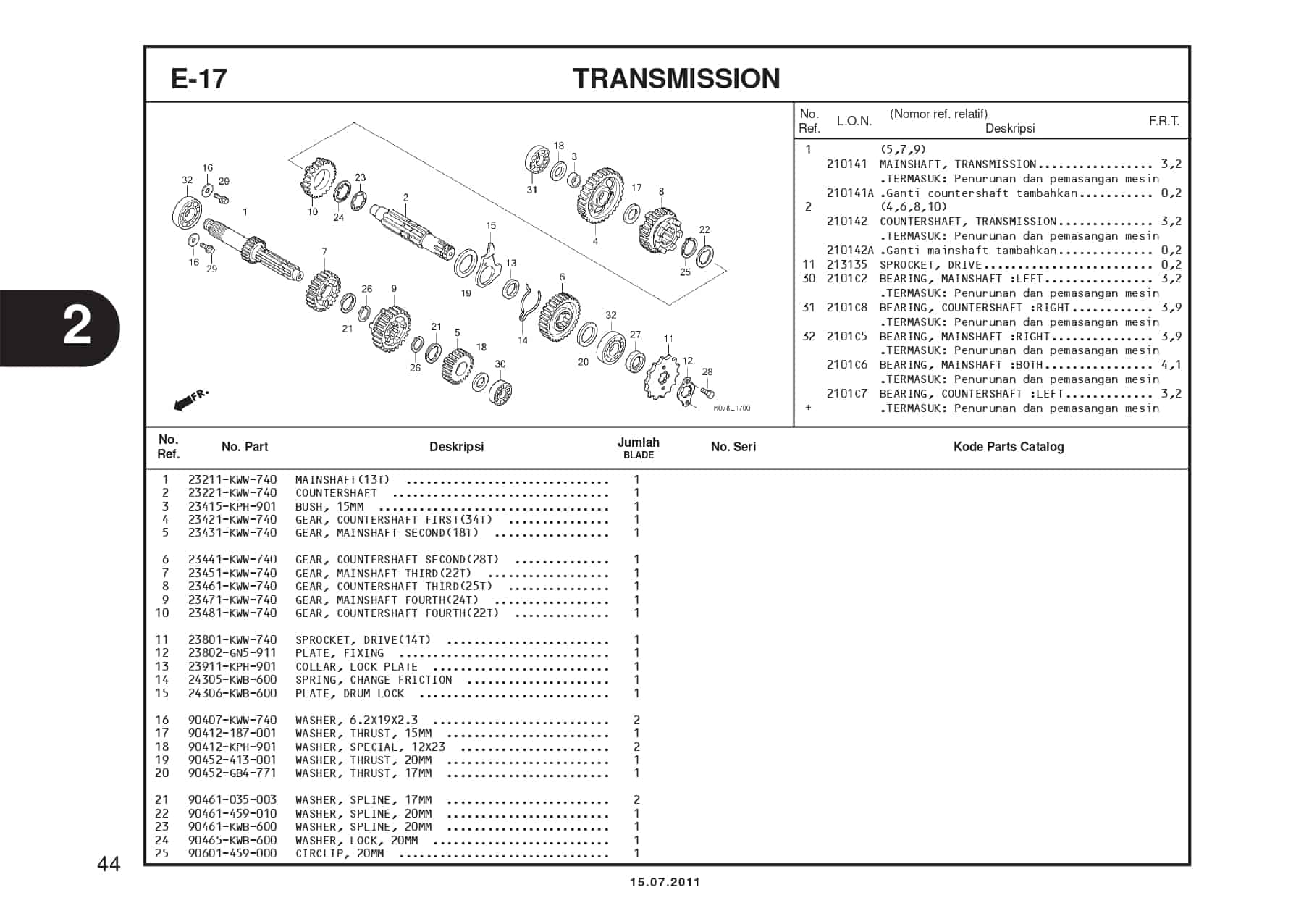 E-17 TRANSMISSION