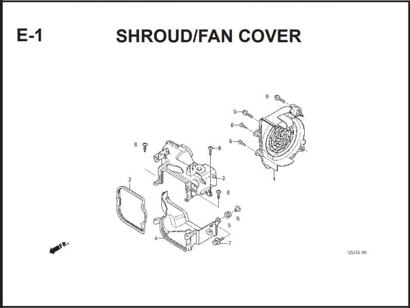 E-1 Shroud/Fan Cover