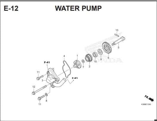 E 12 WATER PUMP