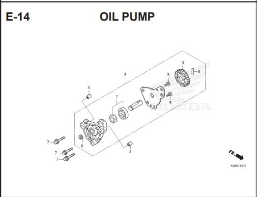 E 14 OIL PUMP