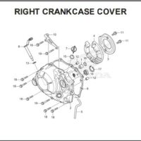 E6 RIGHT CRANKCASE COVER