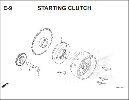 E9 STARTING CLUTCH