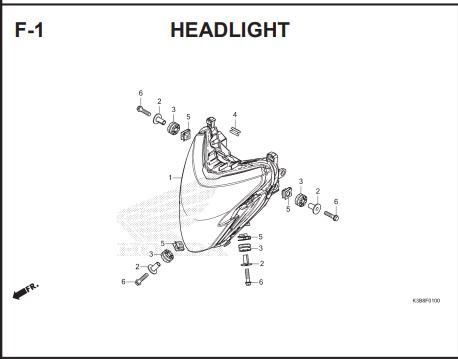 F-1 HEAD LIGHT