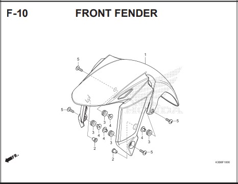 F-10 FRONT FENDER